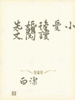 先婚后爱小说全文阅读