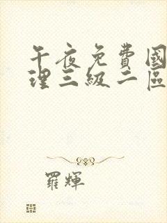 午夜免费国产伦理三级二区