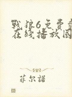 战狼6免费观看在线播放国语版