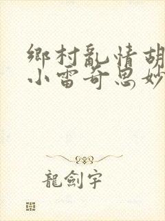 乡村乱情胡秀英小雷奇思妙想小说