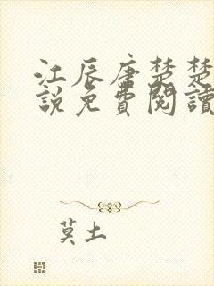 江辰唐楚楚的小说免费阅读