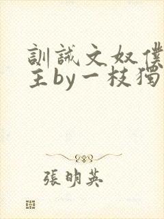 训诫文奴仆双男主by一枝独秀封面