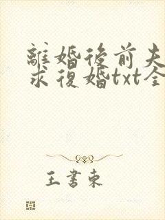 离婚后前夫哭着求复婚txt全本