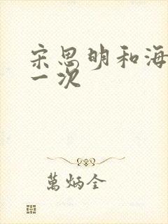 宋思明和海藻第一次