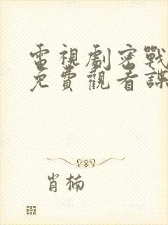 电视剧密战无声免费观看谍战迷