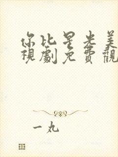 你比星光美丽电视剧免费观看高清