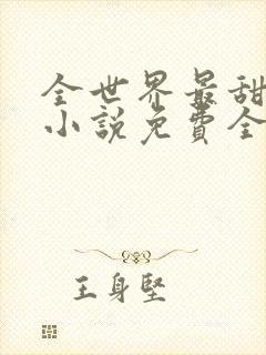 全世界最甜的你小说免费全文阅读封面