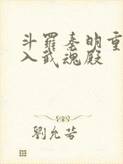 斗罗秦明重生加入武魂殿