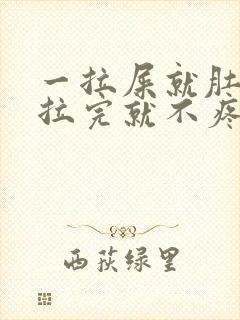 一拉屎就肚子疼拉完就不疼