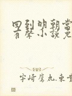 回到明朝当王爷有声小说免费收听