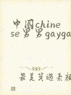 中国chinese男男gaygay