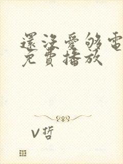 还没爱够电视剧免费播放