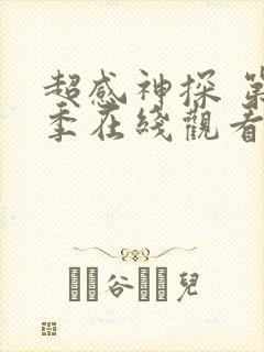 超感神探 第2季在线观看全集免费播放