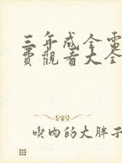 三年成全电影免费观看大全国语