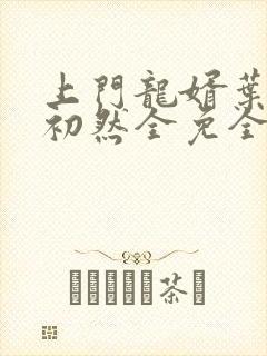 上门龙婿叶辰萧初然全免全集封面