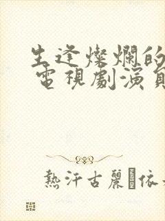 生逢灿烂的日子 电视剧演员表