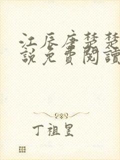 江辰唐楚楚的小说免费阅读完封面