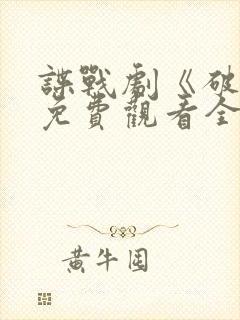 谍战剧《破绽》免费观看全集