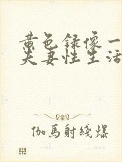 黄色录像一级带夫妻性生活