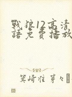 战狼12高清国语免费播放