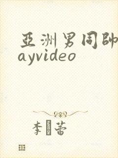 亚洲男同帅哥gayvideo