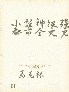 小说神级强者在都市全文免费阅读