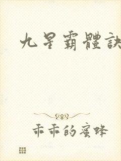 九星霸体诀之封面
