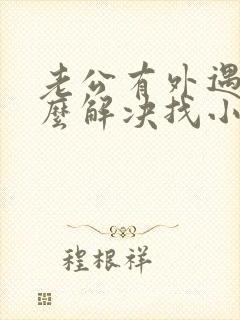 老公有外遇了怎么解决找小三