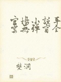 官场小说平步青云无弹窗全文免费阅读