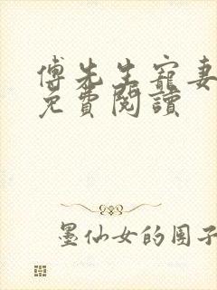 傅先生宠妻无度免费阅读