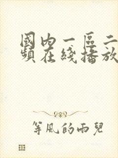 国内一区二区视频在线播放