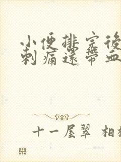 小便排完后有点刺痛还带血