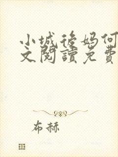 小城后妈何姨全文阅读免费阅读