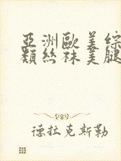 亚洲欧美综合另类丝袜美腿