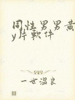 同性男男黄gay片软件封面