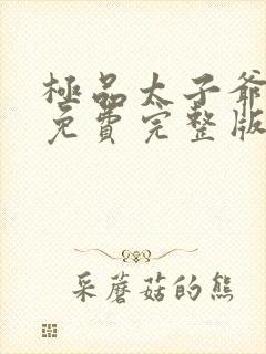 极品太子爷短剧免费完整版