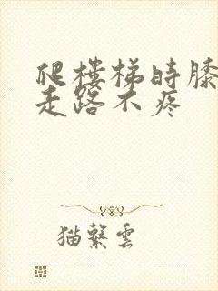 爬楼梯时膝盖疼走路不疼