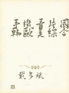 手机看片国产日韩欧美综合