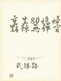 重生80媳妇有点辣无弹窗