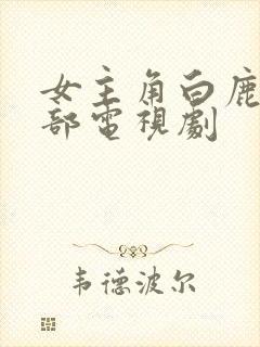 女主角白鹿是哪部电视剧封面