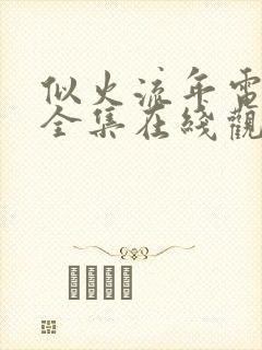 似火流年电视剧全集在线观看高清封面