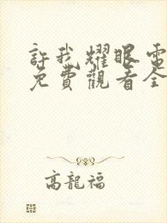 许我耀眼电视剧免费观看全集在线播放