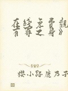 在线免费观看《有罪之身》