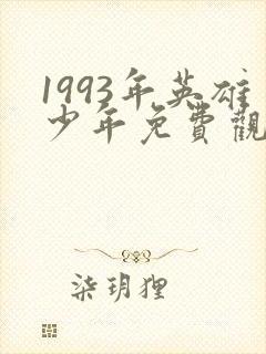 1993年英雄少年免费观看高清