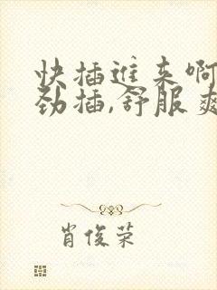 快插进来啊,使劲插,舒服爽封面