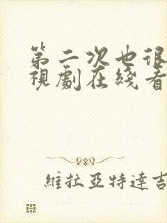 第二次也很美电视剧在线看封面