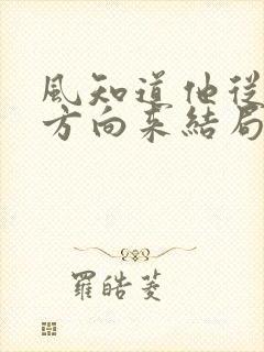 风知道他从哪个方向来结局