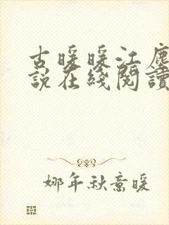 古暖暖江尘御小说在线阅读