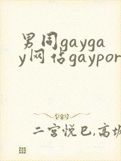 男同gaygay网站gayporn封面