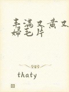 丰满又黄又爽少妇毛片封面